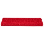 vidaXL Covorașe de scară, 10 buc.,roșu, 65x21x4 cm vidaXL Covorașe de scară, 10 buc.,roșu, 65x21x4 cm