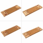 vidaXL Covorașe scări autoadezive ,5 buc., bej ,65x21x4 cm