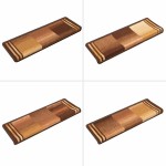 vidaXL Covorașe pentru scări autoadezive, 5 buc., maro, 65x21x4 cm