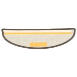 vidaXL Covorașe pentru scări, 15 buc., 56x17x3 cm, gri, semirotunde