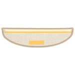 vidaXL Covorașe pentru scări, 15 buc., 56x17x3 cm, maro, semirotunde