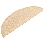 vidaXL Covorașe pentru scări, 15 buc., 56x17x3 cm, semirotunde, crem vidaXL Covorașe pentru scări, 15 buc., 56x17x3 cm, semirotunde, crem