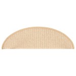 vidaXL Covorașe pentru scări, 15 buc., 56x17x3 cm, semirotunde, crem vidaXL Covorașe pentru scări, 15 buc., 56x17x3 cm, semirotunde, crem
