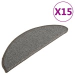 vidaXL Covorașe pentru scări, 15 buc., 65x21x4 cm, gri, semirotunde, mari vidaXL Covorașe pentru scări, 15 buc., 65x21x4 cm, gri, semirotunde, mari