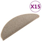 vidaXL Covorașe pentru scări, 15 buc., 65x21x4 cm, maro, semirotunde, mari vidaXL Covorașe pentru scări, 15 buc., 65x21x4 cm, maro, semirotunde, mari