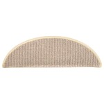 vidaXL Covorașe pentru trepte scară, 15 buc., alb și maro, 65x21x4 cm