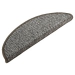 vidaXL Covorașe pentru trepte scară, 15 buc., antracit, 56x17x3 cm
