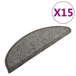 vidaXL Covorașe de trepte de scară, 15 buc., antracit, 65x21x4 cm vidaXL Covorașe de trepte de scară, 15 buc., antracit, 65x21x4 cm