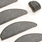 vidaXL Covorașe de trepte de scară, 15 buc., antracit, 65x21x4 cm vidaXL Covorașe de trepte de scară, 15 buc., antracit, 65x21x4 cm