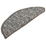 vidaXL Covorașe de trepte de scară, 15 buc., antracit, 65x21x4 cm