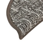 vidaXL Covorașe de trepte de scară, 15 buc., antracit, 65x21x4 cm
