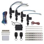vidaXL Set închidere ușă auto cu 2 telecomenzi&4 motoare 12V universal vidaXL Set închidere ușă auto cu 2 telecomenzi&4 motoare 12V universal