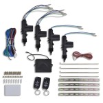 Kit închidere centralizată auto, 2 chei VW/Audi/Skoda, 4 motorașe, 12V Kit închidere centralizată auto, 2 chei VW/Audi/Skoda, 4 motorașe, 12V