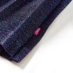 Fustă cu sclipici pentru copii, bleumarin, 140