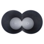 vidaXL Coș de gunoi dublu, negru, 50 L vidaXL Coș de gunoi dublu, negru, 50 L