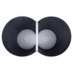vidaXL Coș de gunoi dublu, negru, 50 L vidaXL Coș de gunoi dublu, negru, 50 L