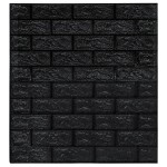vidaXL Tapet de perete autocolant, model cărămizi 3D, 10 buc., negru vidaXL Tapet de perete autocolant, model cărămizi 3D, 10 buc., negru