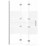 vidaXL Cabină de duș pliabilă, alb, 100x140 cm, ESG vidaXL Cabină de duș pliabilă, alb, 100x140 cm, ESG