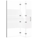 vidaXL Cabină de duș pliabilă, alb, 120x140 cm, ESG vidaXL Cabină de duș pliabilă, alb, 120x140 cm, ESG