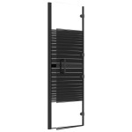 vidaXL Cabină de duș pliabilă, negru, 80x140 cm, ESG vidaXL Cabină de duș pliabilă, negru, 80x140 cm, ESG