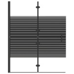 vidaXL Cabină de duș pliabilă, negru, 100x140 cm, ESG vidaXL Cabină de duș pliabilă, negru, 100x140 cm, ESG