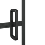 vidaXL Cabină de duș pliabilă, negru, 80x140 cm, ESG vidaXL Cabină de duș pliabilă, negru, 80x140 cm, ESG