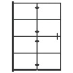 vidaXL Cabină de duș pliabilă, negru, 100x140 cm, ESG vidaXL Cabină de duș pliabilă, negru, 100x140 cm, ESG