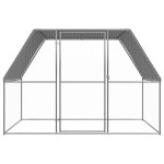 vidaXL Coteț de păsări pentru exterior, 3x2x2 m, oțel galvanizat