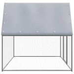 vidaXL Coteț de păsări pentru exterior, 3x2x2 m, oțel galvanizat