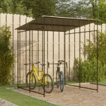 vidaXL Magazie pentru bicicletă, negru, 190x190x222 cm, oțel vidaXL Magazie pentru bicicletă, negru, 190x190x222 cm, oțel