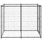vidaXL Padoc pentru câini de exterior, 110x220x180 cm, oțel