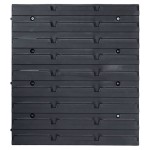 vidaXL Set cutii depozitare 39 piese cu panouri de perete, roșu&negru vidaXL Set cutii depozitare 39 piese cu panouri de perete, roșu&negru