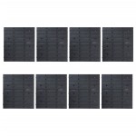 vidaXL Set cutii depozitare 141 piese cu panouri de perete, roșu&negru vidaXL Set cutii depozitare 141 piese cu panouri de perete, roșu&negru