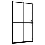 vidaXL Cabină de duș pliabilă, negru, 80x140 cm, ESG vidaXL Cabină de duș pliabilă, negru, 80x140 cm, ESG