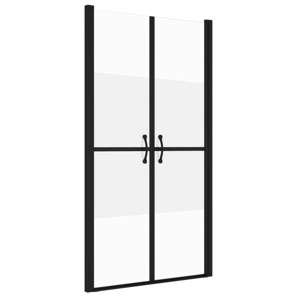 vidaXL Ușă cabină de duș, jumătate mată, (78-81)x190 cm, ESG