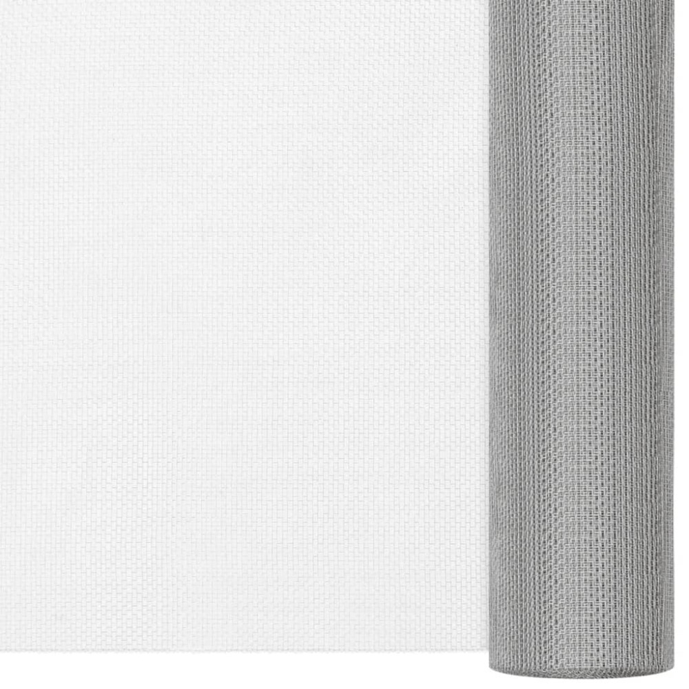 vidaXL Plasă de sârmă, argintiu, 112x500 cm, oțel inoxidabil