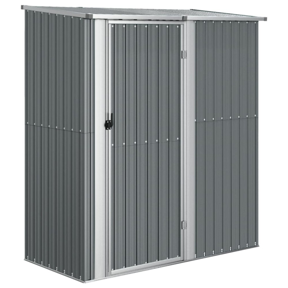 vidaXL Magazie de grădină, gri, 180,5x97x209,5 cm, oțel galvanizat