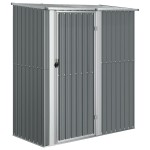 vidaXL Magazie de grădină, gri, 180,5x97x209,5 cm, oțel galvanizat vidaXL Magazie de grădină, gri, 180,5x97x209,5 cm, oțel galvanizat
