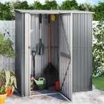 vidaXL Magazie de grădină, gri, 180,5x97x209,5 cm, oțel galvanizat vidaXL Magazie de grădină, gri, 180,5x97x209,5 cm, oțel galvanizat