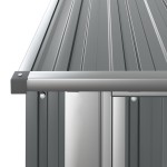 vidaXL Magazie de grădină, gri, 180,5x97x209,5 cm, oțel galvanizat vidaXL Magazie de grădină, gri, 180,5x97x209,5 cm, oțel galvanizat