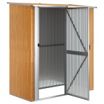 vidaXL Șopron de grădină 180,5x97x209,5 cm oțel galvanizat aspect lemn vidaXL Șopron de grădină 180,5x97x209,5 cm oțel galvanizat aspect lemn