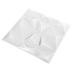 vidaXL Panouri de perete 3D 48 buc. alb 50x50 cm model diamant 12 m²