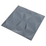 vidaXL Panouri de perete 3D 24 buc. gri 50x50 cm model diamant 6 m²