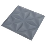 vidaXL Panouri de perete 3D 48 buc. gri 50x50 cm model origami 12 m² vidaXL Panouri de perete 3D 48 buc. gri 50x50 cm model origami 12 m²