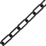 vidaXL Lanț de avertizare, negru, 30 m, Ø4 mm, plastic vidaXL Lanț de avertizare, negru, 30 m, Ø4 mm, plastic