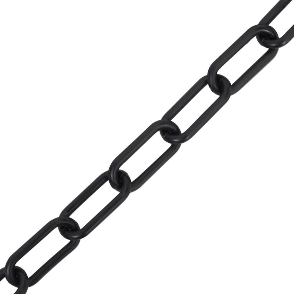 vidaXM Lanț de avertizare, negru, 100 m, Ø4 mm, plastic