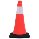 vidaXL Conuri de trafic reflectorizante cu baze grele, 10 buc., 50 cm vidaXL Conuri de trafic reflectorizante cu baze grele, 10 buc., 50 cm
