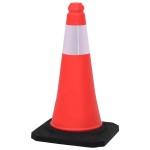 vidaXL Conuri de trafic reflectorizante cu baze grele, 10 buc., 50 cm vidaXL Conuri de trafic reflectorizante cu baze grele, 10 buc., 50 cm