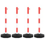 vidaXL Set stâlp semnalizare trafic, cu lanț din plastic de 10 m vidaXL Set stâlp semnalizare trafic, cu lanț din plastic de 10 m
