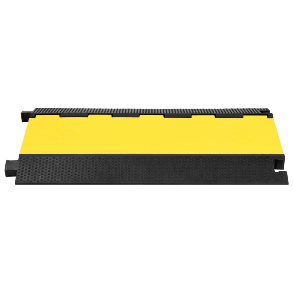 vidaXL Rampă de protecție cabluri, 5 canale, 90 cm, cauciuc